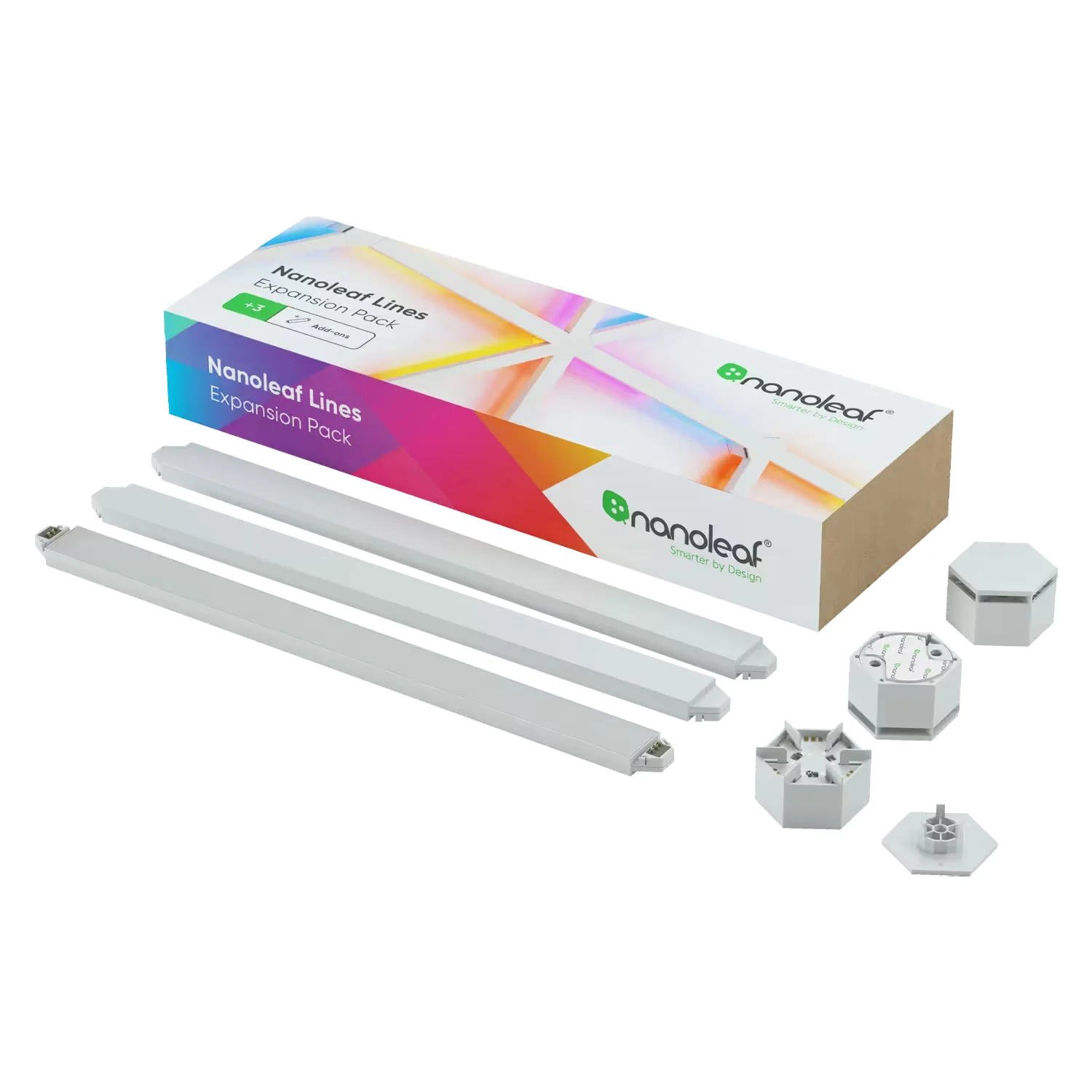 Painel LED Nanoleaf Lines Kit de Extensão NL59-E-0001LW-3PK RGB - 3 Painéis - Imagem 3